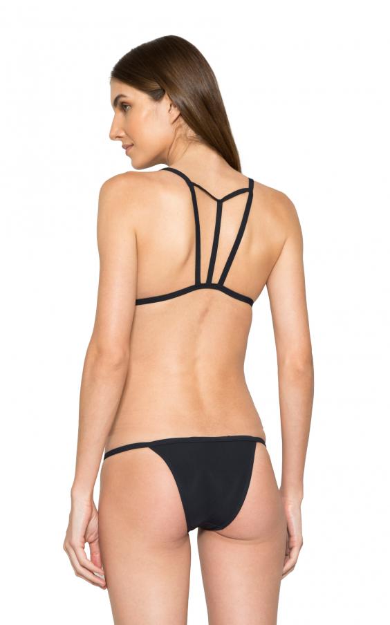 Black Strappy Triangle Bikini 
